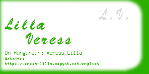 lilla veress business card